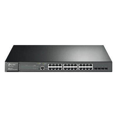 Switch JetStream PoE+ administrable Capa 2, 24 puertos 10/100/1000 Mbps + 4 puertos SFP 384 W - Imagen 2