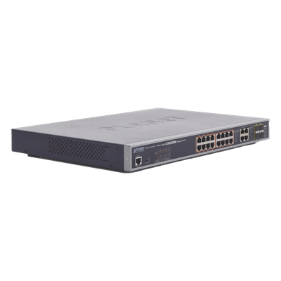 Switch administrable L2, 16 puertos 10/100/1000T Ultra PoE + 4 puertos Gigabit Combo TP/SFP - Imagen 3