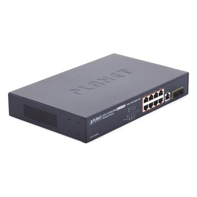 Switch Administrable Capa 2, 8 Puertos PoE 802.3af/at Gigabit, 140 W Max, 2 Puertos SFP, Modo Extendido Hasta 250 m, Soporta Administración en Nube CloudNMS ( HW Rev. 3.0 en Adelante). - Imagen 2