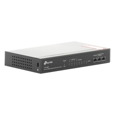 Switch PoE+ No Administrable / De Escritorio 8 puertos 10/100 Mbps / 4 puertos PoE af/at Inteligente / Presupuesto 66 W / Hasta 250 metros - Imagen 3