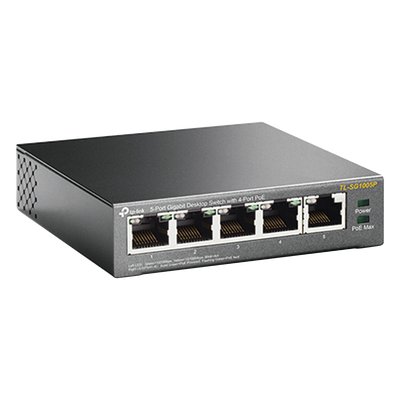Switch Escritorio No Administrable de 5 puertos 10/100/1000 Mbps / Con 4 puertos PoE 802.3af/at de hasta 65 W / PoE Extendido hasta 250 metros - Imagen 2