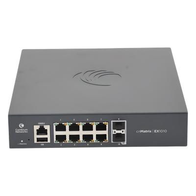 Switch PoE cnMatrix Ex1010-P / 8 Puertos Gigabit PoE 802.3af/at + 2 SFP / Capa 2 - Imagen 2