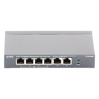 Switch PoE no Administrable de escritorio / 6 puertos 10/100 Mbps / 4 puertos PoE af/at / Presupuesto 67 W / Modo Extensor hasta 250 m / Calidad video prioritaria - Imagen 3