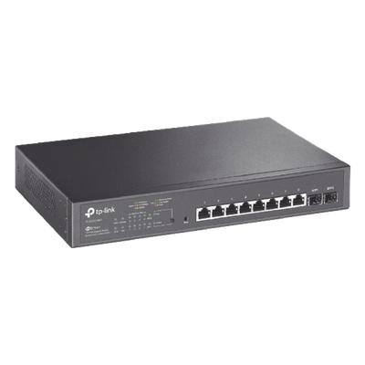 Switch PoE JetStream SDN Administrable 8 puertos 10/100/1000 Mbps + 2 puertos SFP, 8 puertos PoE, 150W, administración centralizada OMADA SDN - Imagen 2