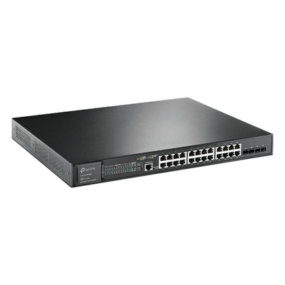 Switch L2+ Omada PoE+ / 24 Puertos PoE+ 10/100/1000 Mbps / 4 Puertos SFP+ 10G / 2 Puertos Consola (RJ45 y microUSB) / Administración Centralizada Omada o Stand-Alone / Multicast IGMP / Presupuesto PoE 384W / Montaje en Rack / (SG3428XMP) - Imagen 2