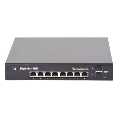 Switch EdgeMAX Administrable de 8 Puertos Gigabit con PoE+/PoE Pasivo 24V + 2 Puertos SFP, 150 W - Imagen 2