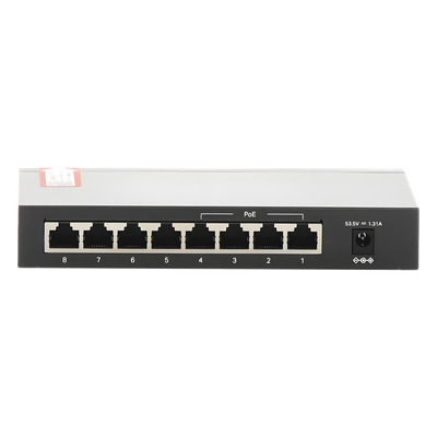 Switch PoE+ No Administrable / De Escritorio 8 puertos 10/100 Mbps / 4 puertos PoE af/at Inteligente / Presupuesto 66 W / Hasta 250 metros - Imagen 4
