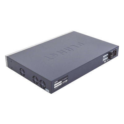 Switch Administrable L3, 24 puertos Gigabit PoE 802.3bt, 2 puertos 10G SFP+, Pantalla Tactil, Fuente Redundante, (600W) - Imagen 3