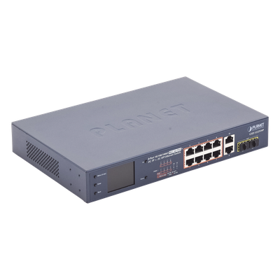 Switch No Administrable 8 Puertos Gigabit con Modo Extender a 250 m, 2 Puertos Uplink 10/100/1000 Mbps, 2 Puertos SFP - Imagen 4
