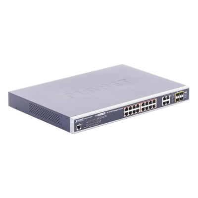 Switch Administrable 16 puertos 10/100/1000 802.3at PoE 230W y 4 puertos GigabitTP/SFP Combo - Imagen 5