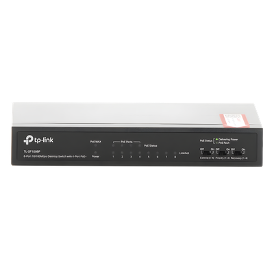 Switch PoE+ No Administrable / De Escritorio 8 puertos 10/100 Mbps / 4 puertos PoE af/at Inteligente / Presupuesto 66 W / Hasta 250 metros - Imagen 6
