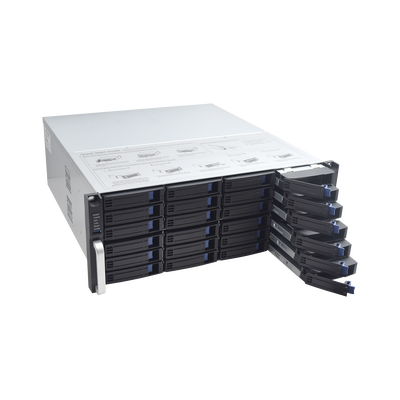 NVR 12 Megapixel (4K) / 128 canales IP / 24 Bahías de Disco Duro / 4 Puertos de Red / Soporta RAID con Hot Swap / NVR de Alto Desempeño - Imagen 3