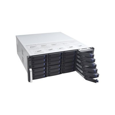 NVR 12 Megapixel (4K) / 256 canales IP / 24 Bahías de Disco Duro / 4 Puertos de Red / Soporta RAID con Hot Swap / NVR - Imagen 2