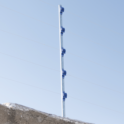 Aislador de Paso colo Azul reforzado para cercos eléctricos, resistente al clima extremoso - Imagen 3