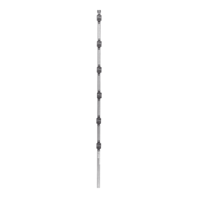 Poste con 6 Aisladores de PASO para Cerca Electrificada. Tubo Galva. de 1.4m, cal. 18 de 1" Diam. (Sin pintar). - Imagen 2