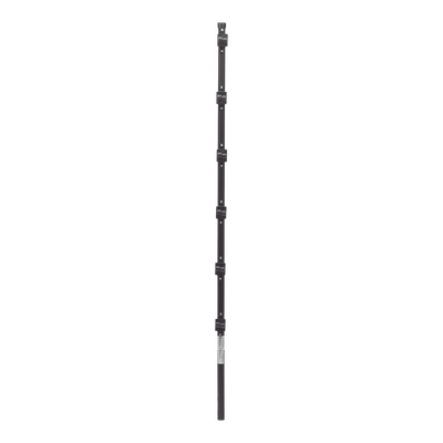 Poste con 6 Aisladores de PASO para Cerca Electrificada. Tubo Galva. de 1.4m, cal. 18 de 1" Diam. + Pintura Negra. - Imagen 2