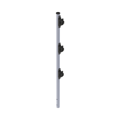 Poste de Paso de 0.75m para Cerca Electrificada. Tubo Galvanizado cal. 18 de 1"Diam. con Tapón y 3 Aisladores Instalados. - Imagen 2