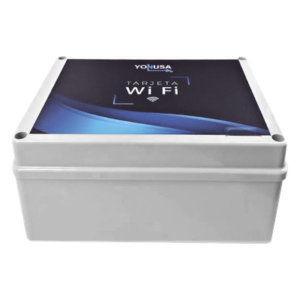 Modulo WIFI LITE con gabinete para uso en Energizadores YONUSA / Aplicación sin costo / Botón de Pánico/ 1 Salida Propósito General