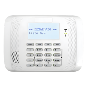 Teclado alfanumérico direccionable con receptor inalámbrico integrado, compatible con transmisores de la serie 5800