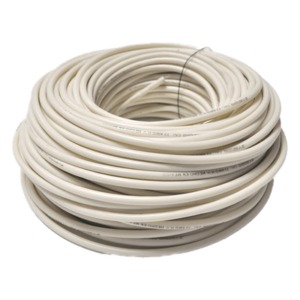 Cable Doble Aislado para Cercas Electrificadas / Bobina 25 m (82 ft) / Calibre 22 / Anti-UV / Multifilar Flexible