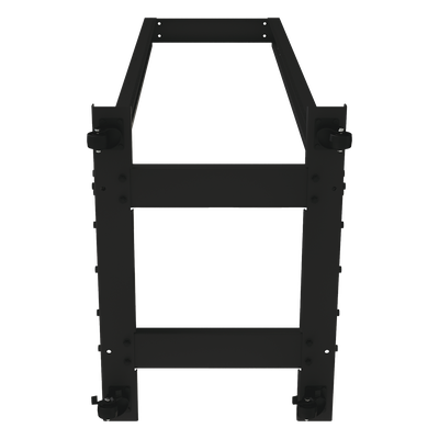 Rack Móvil de Acero de 2 Postes, 45 UR, Incluye 4 Ruedas Uso Rudo. - Imagen 3