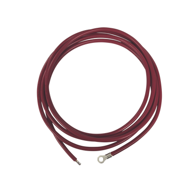 Cable para Controlador 3.0 m, Rojo, Calibre 8 AWG con Terminal de Ojo en un Extremo
