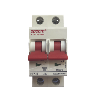 Protección Térmica 2P, 20A, Corriente Alterna 400 Vca para Aplicación Fotovoltaica Montaje Riel DIN - Imagen 2