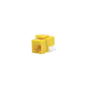 Módulo Jack Cat6 sin Herramienta (toolless) keystone - Color Amarillo
