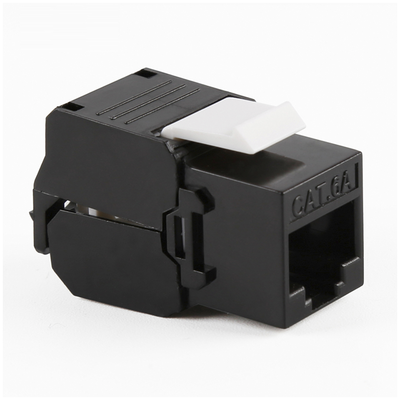 Módulo Jack Keystone Cat6A (toolless), con terminación en ángulo 180 º Color Negro, Compatible con Faceplate y Patchpanel Linkedpro - Imagen 2
