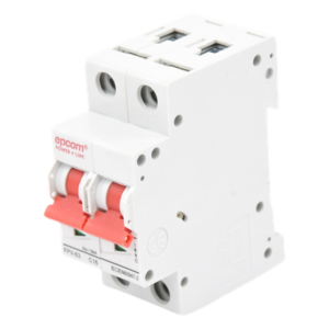 Protección Térmica/ Interruptor 2P, 16A, Corriente Directa 800 Vcc para Aplicación Fotovoltaica Montaje Riel DIN