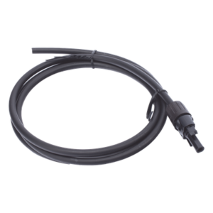 Cable Fotovoltaico 1.5 m, Negro, Calibre 10 AWG con Terminal MC4-H en un Extremo