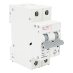 Protección Térmica/ Interruptor 2P, 10 A, Corriente Alterna 400 Vca para Aplicación Fotovoltaica Montaje Riel DIN