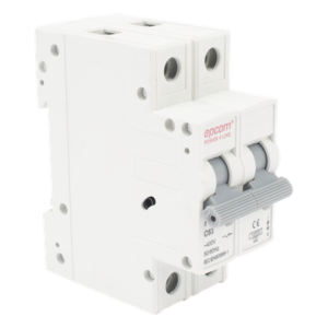 Protección Térmica/ Interruptor 2P, 63 A, Corriente Alterna 400 Vca para Aplicación Fotovoltaica Montaje Riel DIN