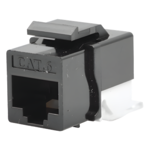 Módulo Jack Cat6 sin herramienta (toolless) keystone - Color Negro