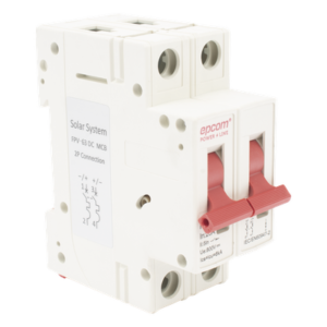 Protección Térmica/ Interruptor 2P, 20 A, Corriente Directa 800 Vcc para Aplicación Fotovoltaica Montaje Riel DIN