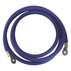 Cable para Baterías, 2.2 m Azul Calibre 2 AWG con Terminales de Ojo en Ambos Extremos