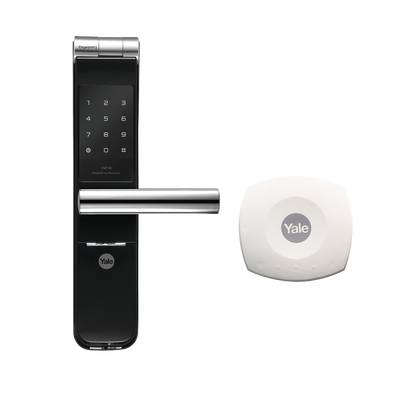 Kit de Hub con Cerradura con manija YMF40: Código, Biometria y apertura SMARTPHONE en cualquier parte el Mundo