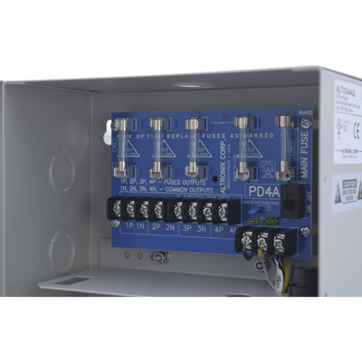 Fuente de poder ALTRONIX de 24 Vca @ 3.5 Amper o 28 Vca @ 3.0 Amper, para 4 cámaras, Con voltaje de entrada de 115 Vca, - Imagen 3