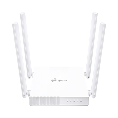 Router Inalámbrico doble banda AC, 2.4 GHz y 5 GHz Hasta 733 Mbps, 4 antenas externas omnidireccional, 4 Puertos LAN 10/100 Mbps, 1 Puerto WAN 10/100 Mbps