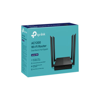 Router inalámbrico AC 1200 doble banda MU-MIMO, 1 puerto WAN 10/100/1000 Mbps Y 4 puertos LAN 10/100/1000 Mbps - Imagen 4