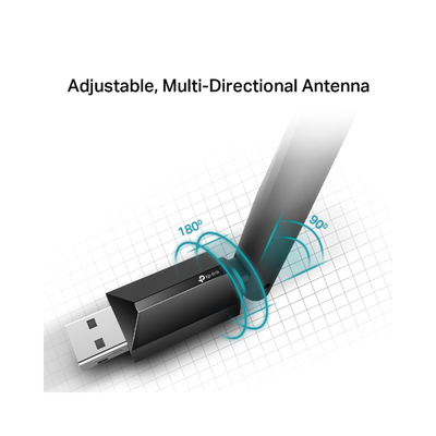 Adaptador USB inalámbrico doble banda AC 600 Mbps, antena de alta ganancia. - Imagen 3