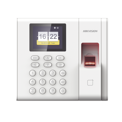 Checador de Huella con Batería de Respaldo / Reportes por USB / 1,000 Usuarios / Lector de Tarjetas EM / Uso con iVMS-4200.