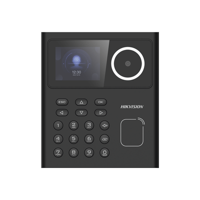 Terminal Facial Min Moe con lector de Tarjetas PROX EM para Control de Acceso o Asistencia / 500 rostros / Detección de Cubrebocas / HikConnect / Reconocimiento a 1.5 mts de distancia