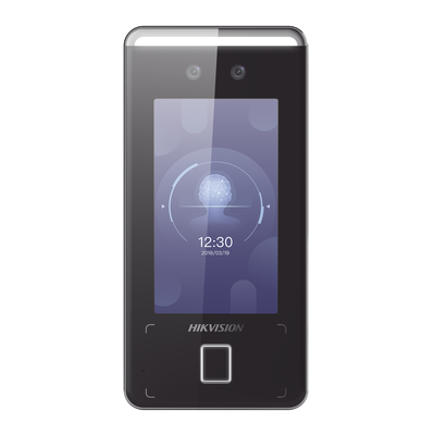 Terminal Min Moe WiFi de Reconocimiento Facial ULTRA RÁPIDO (IP65) / Hasta 1.5 mts en lectura / Soporta P2P Hik-Connect / 3,000 Usuarios /QR y Videoportero (ambientes de bajo ruido)