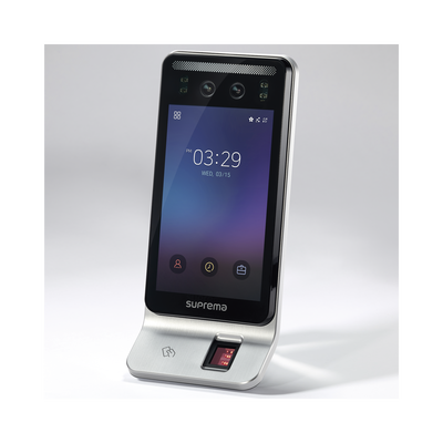 Lector Multi-tecnologia con detector de cubrebocas- Reconocimiento Facial, Huella, Tarjeta Móvil y lector de RFID(125kHz EM & 13.56 Mhz MIFARE) Compatible con BioStar2 - Imagen 3