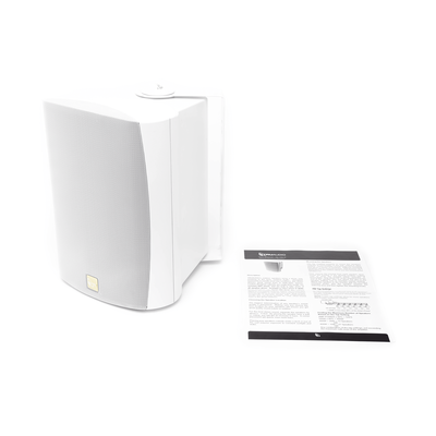 Altavoz de 2 vías para exteriores de 70V / 100V, woofer de 6.5 in, tweeter de cúpula suave de seda de 1in, blanco. - Imagen 6