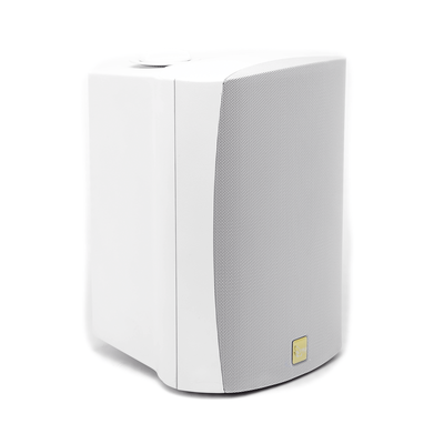 Altavoz de 2 vías para exteriores de 70V / 100V, woofer de 6.5 in, tweeter de cúpula suave de seda de 1in, blanco. - Imagen 4