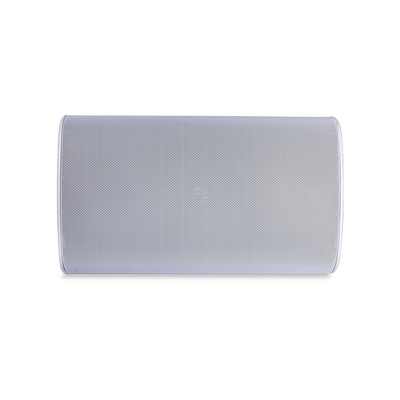 Altavoz exterior de 2 vías, controlador de 6,5", tweeter de 1", radiador que mejora los graves, tecnología de montaje de bloqueo rápido, 5 - 120 vatios, 8Ω. Blanco.
