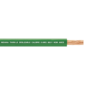 Cable Eléctrico 8 awg color verde,Conductor de cobre suave cableado. Aislamiento de PVC, autoextinguible. BOBINA 100 MTS