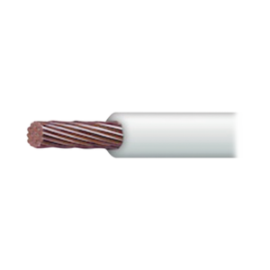 Cable Eléctrico 8 awg color blanco,Conductor de cobre suave cableado. Aislamiento de PVC, autoextinguible. BOBINA 100 MTS